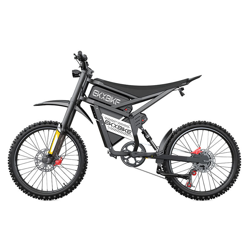 EKXBike E6 Electric Bicycle Adults 3000W(Peak) Motors 25inch Tire Electric Bike 52V40AH Battery Speed 60Kmh Mountain E-bikes