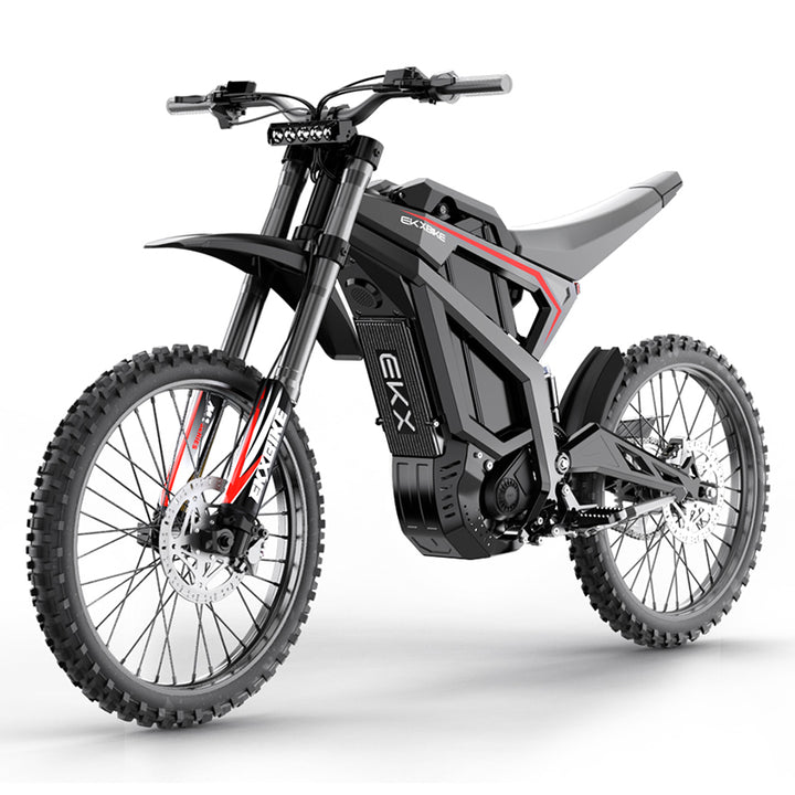 EKXBike M1 Adult Electric Motorcycle 16.8KW(Peak) Mid-Mounted Motor 72V/50AH Removable Battery, Top Speed 100KM/H Off Road Electric Mountain Bike