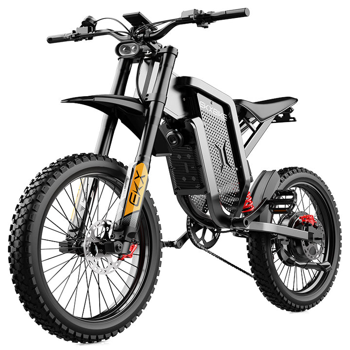 EKX X21 Max Electric Motorcycles 3000W Brushless Gearless Motors 60V30AH Lithium Battery Speed 85Kmh Adult Off Road Ebike