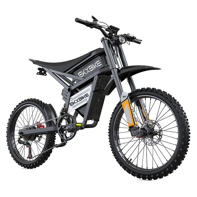 EKXBike E6 Electric Bicycle Adults 3000W(Peak) Motors 25inch Tire Electric Bike 52V40AH Battery Speed 60Kmh Mountain E-bikes