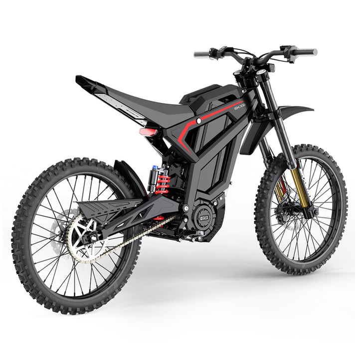 EKXBike M1 Adult Electric Motorcycle 16.8KW(Peak) Mid-Mounted Motor 72V/50AH Removable Battery, Top Speed 100KM/H Off Road Electric Mountain Bike
