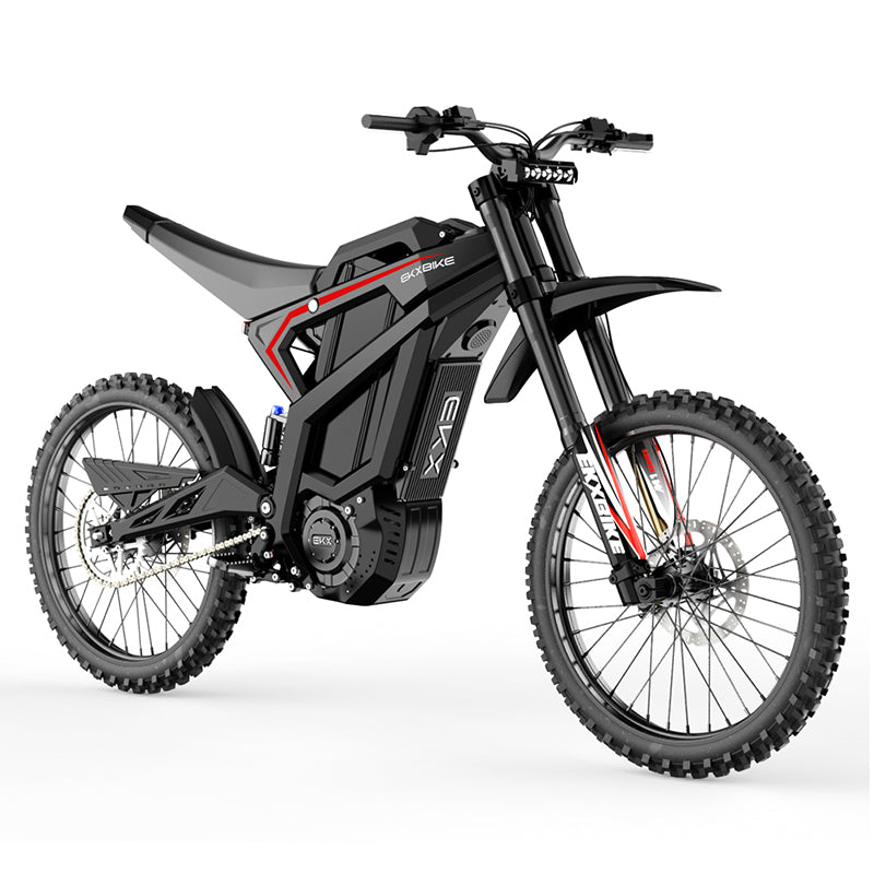 EKXBike M1 Adult Electric Motorcycle 16.8KW(Peak) Mid-Mounted Motor 72V/50AH Removable Battery, Top Speed 100KM/H Off Road Electric Mountain Bike