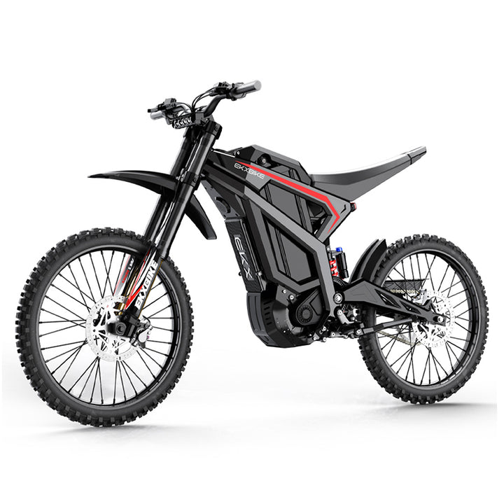 EKXBike M1 Adult Electric Motorcycle 16.8KW(Peak) Mid-Mounted Motor 72V/50AH Removable Battery, Top Speed 100KM/H Off Road Electric Mountain Bike
