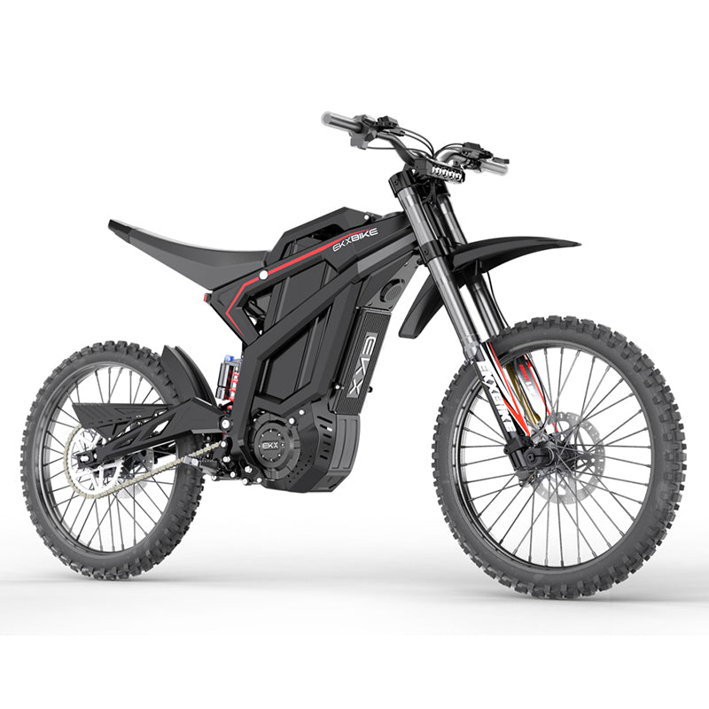 EKXBike M1 Adult Electric Motorcycle 16.8KW(Peak) Mid-Mounted Motor 72V/50AH Removable Battery, Top Speed 100KM/H Off Road Electric Mountain Bike