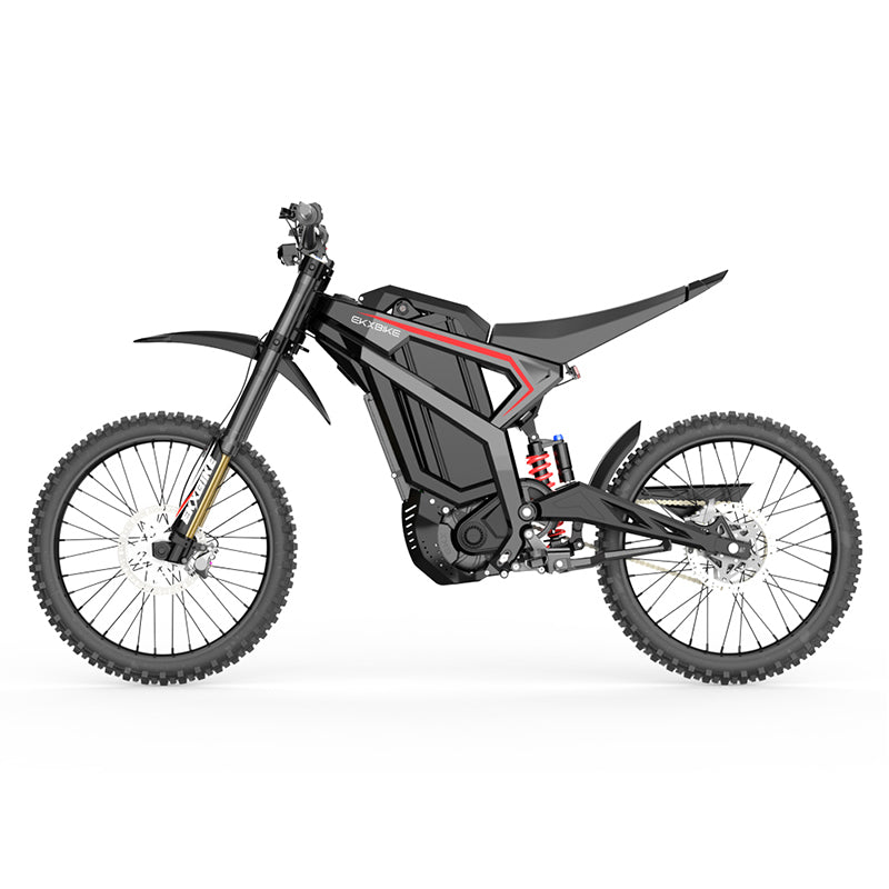 EKXBike M1 Adult Electric Motorcycle 16.8KW(Peak) Mid-Mounted Motor 72V/50AH Removable Battery, Top Speed 100KM/H Off Road Electric Mountain Bike