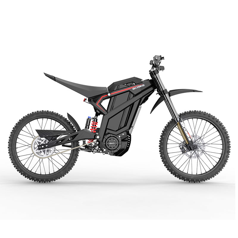EKXBike M1 Adult Electric Motorcycle 16.8KW(Peak) Mid-Mounted Motor 72V/50AH Removable Battery, Top Speed 100KM/H Off Road Electric Mountain Bike