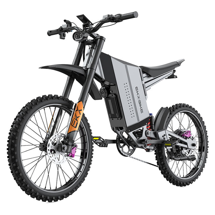 EKXBike GTS | X22 Electric Motorcycles 8000W(Peak) Brushless Gearless Motors 72V30AH Lithium Battery Speed 85Kmh Adult Off Road Ebike